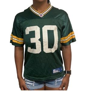 REEBOK NFL Kids Green Bay Packers Ahman Green # 30 Vintage Football Jersey